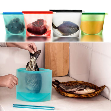 Reusable Silicone Food Bag Sets